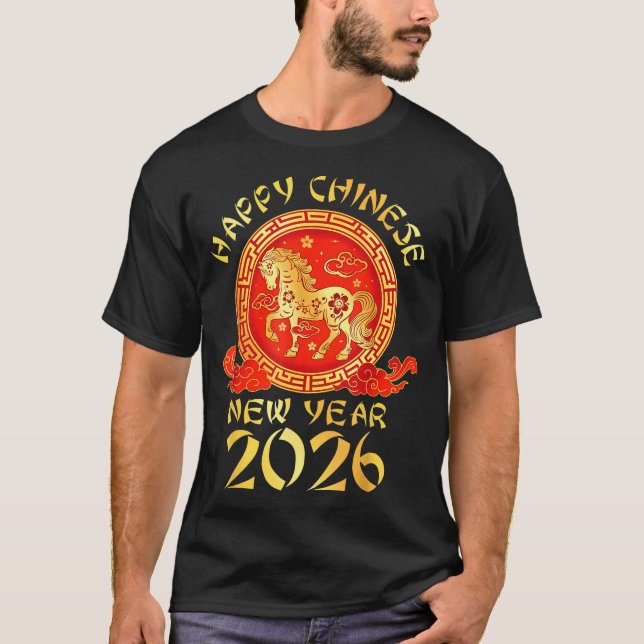 Chinese Zodiac Horse2026 Decorations Year Of The H T-Shirt (Front)