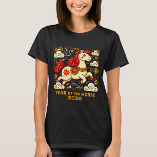 Chinese Zodiac Horse 2026 Lunar New Year Art Gift  T-Shirt
