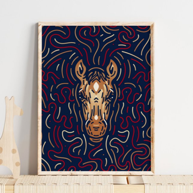 Chinese Zodiac Horse | Zodiac Digital Print (Creator Uploaded)