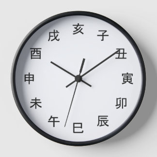 Chinese Zodiac Kanji Clock -