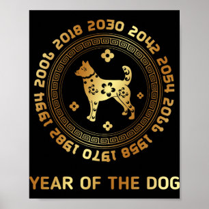 Chinese Zodiac Lunar New Year Astrology Horoscope Poster