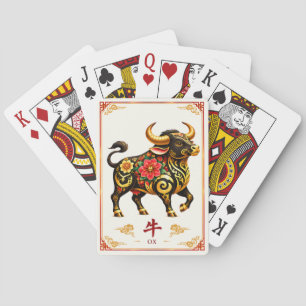 Chinese Zodiac Ox Playing Cards