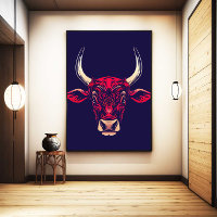 Chinese Zodiac Ox Wall Art Print Japandi Decor