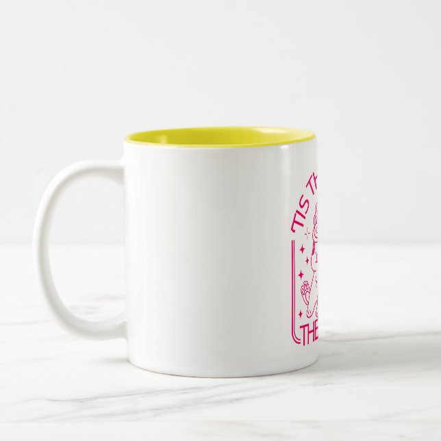 Chinese Zodiac Rabbit Two-Tone Coffee Mug (Left)