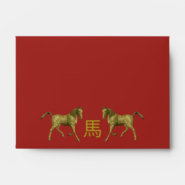 Chinese Zodiac Sign: Horse Envelope (Front)