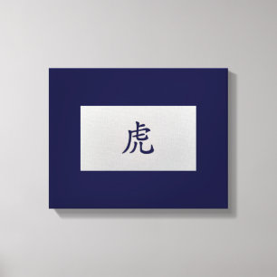 Chinese zodiac sign Tiger blue