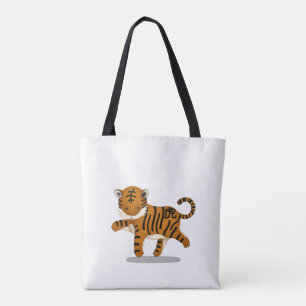 Chinese Zodiac Tiger Cute Astrology Sign Tote Bag