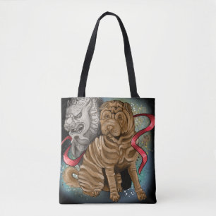 Chinese Zodiac Year of the Dog Tote Bag