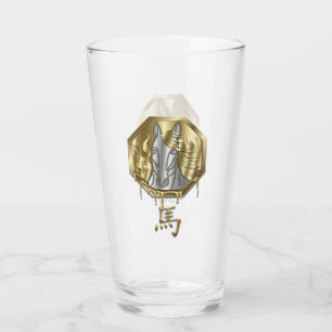 Chinese Zodiac Year of The Fire Horse 2026 Glass