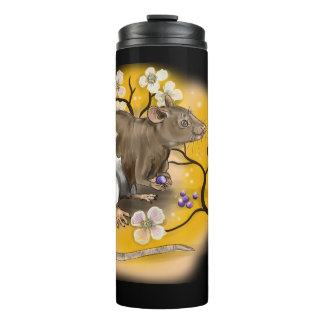 Chinese zodiac year of the rat thermal tumbler