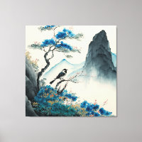 Chineses watercolor brushpainting landscape