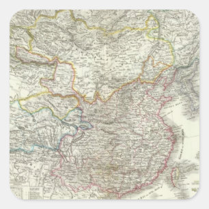 Chinesische Reich - Chinese Empire Square Sticker