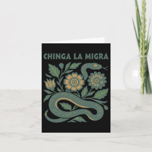 Chinga La Migra Immigration Trump 2025 Card