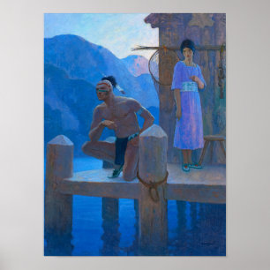 Chingachgook by Newell Convers Wyeth Poster