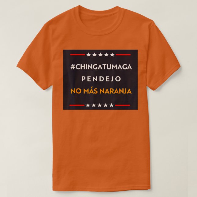 CHINGATUMAGA No Mas Naranja Tank Top (Design Front)