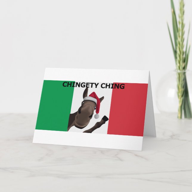 chingety ching holiday card (Front)