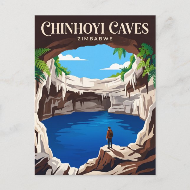 Chinhoyi Caves Zimbabwe Postcard (Front)