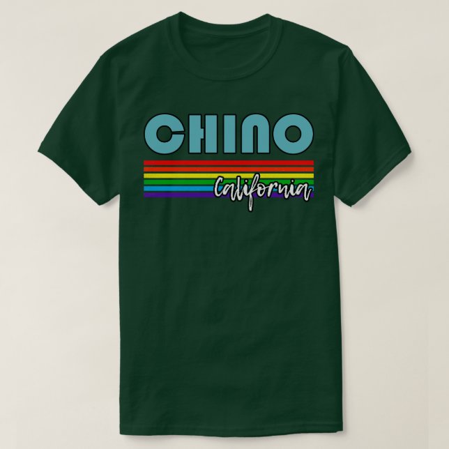 Chino California Pride  Chino LGBT Gift LGBTQ Supp T-Shirt (Design Front)