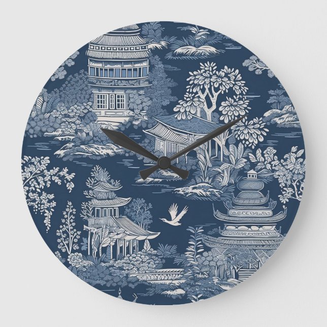 Chinoiserie 2 Wall Clock (Front)
