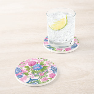 Chinoiserie Bams Cracks and Snacks Custom Mahjong  Coaster