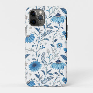 Chinoiserie Blue Echinacea Pattern Case-Mate iPhone Case
