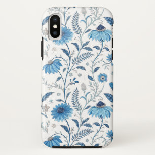 Chinoiserie Blue Echinacea Pattern Case-Mate iPhone Case