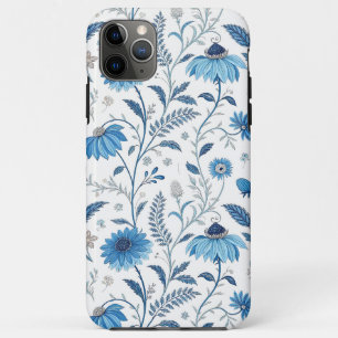 Chinoiserie Blue Echinacea Pattern Case-Mate iPhone Case