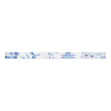 Chinoiserie Blue  Grosgrain Ribbon
