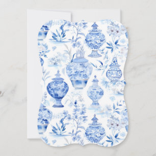 Chinoiserie Blue Invitaton Invitation