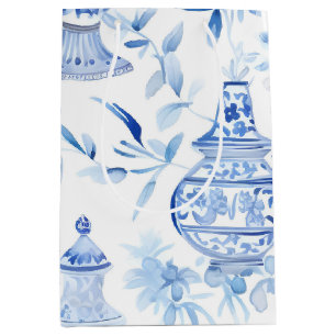 Chinoiserie Blue Medium Gift Bag