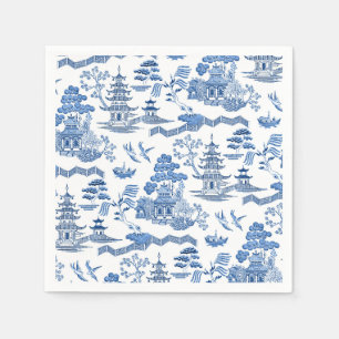 Chinoiserie Blue Willow Napkin