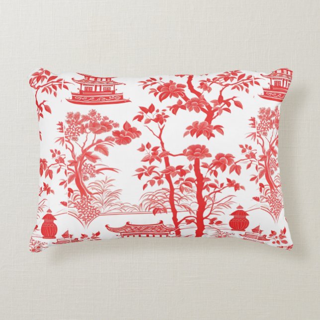 CHINOISERIE BREEZE  DECORATIVE CUSHION (Front)