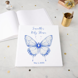Chinoiserie Butterfly Baby Shower Guest Book