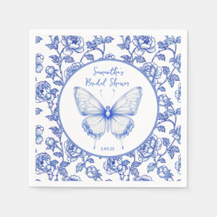 Chinoiserie Butterfly Bridal Shower Napkin