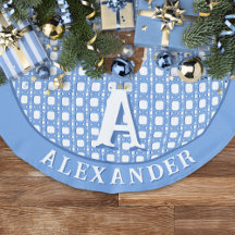 Chinoiserie Cane Trellis in Blue Personalised