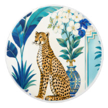 Chinoiserie Cheetah Drawer Pull