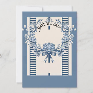 Chinoiserie Chic Flat Save The Date Card