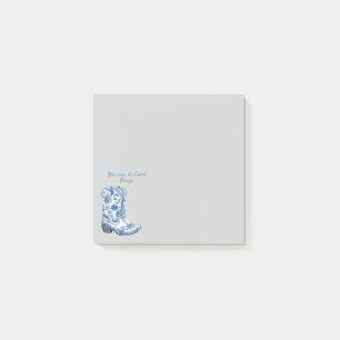 Chinoiserie Cowgirl Boots Post-It Notes