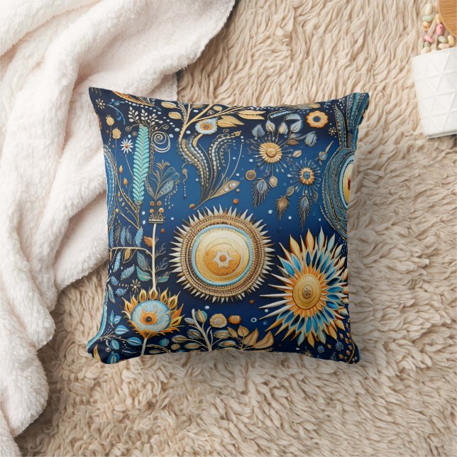 Chinoiserie Exotic Birds Botanical Pattern (2) Cushion (Blanket)