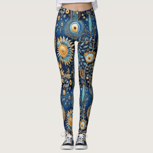 Chinoiserie Exotic Birds Botanical Pattern (4) Leggings