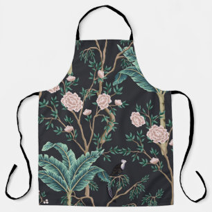 Chinoiserie Exotic Birds: Vintage Banana Tree Wall Apron