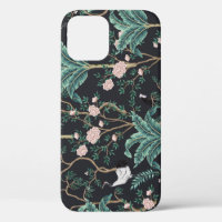 Chinoiserie Exotic Birds: Vintage Banana Tree Wall