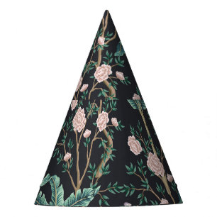 Chinoiserie Exotic Birds: Vintage Banana Tree Wall Party Hat