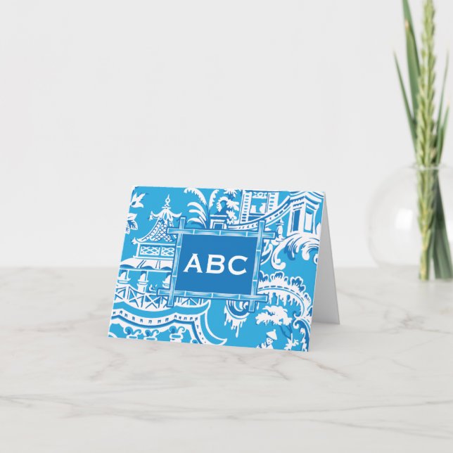 Chinoiserie Folded Notecard (Front)