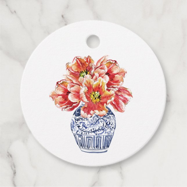 Chinoiserie Ginger Jar Gift Tags (Front)