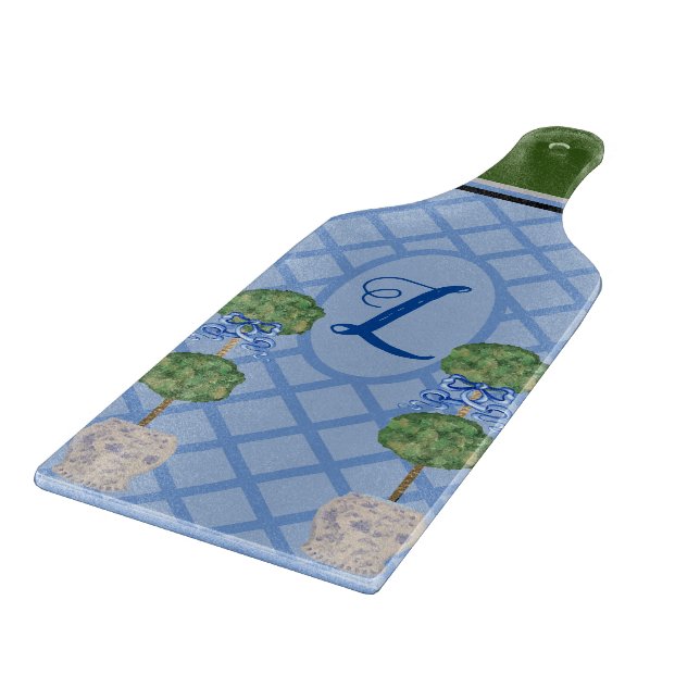 Chinoiserie Ginger Jar Jars Topiary Wine  Cutting Board (Corner)