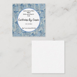 Chinoiserie Ginger Jar Toile Square Business Card
