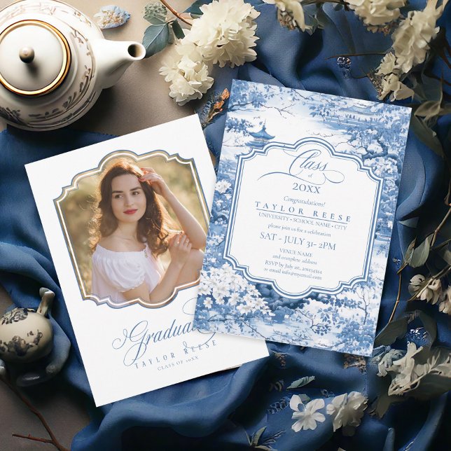 Chinoiserie Graduation Photo Template ID1098 (Creator Uploaded)