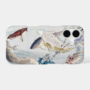 Chinoiserie Koi Fish & Purple Wisteria Print