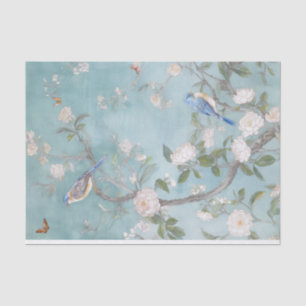 Chinoiserie Light teal blue tissue paper